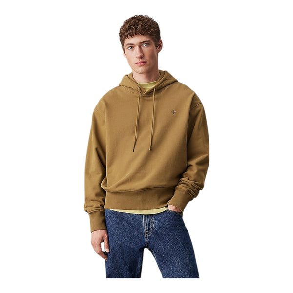 Felpe con cappuccio Uomo Calvin Klein - Heavyweight Ck Embro Hoodie - Oliva