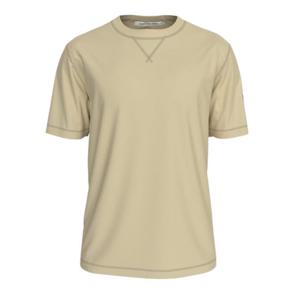 T-shirt Uomo Calvin Klein - Badge Regular Tee - Beige