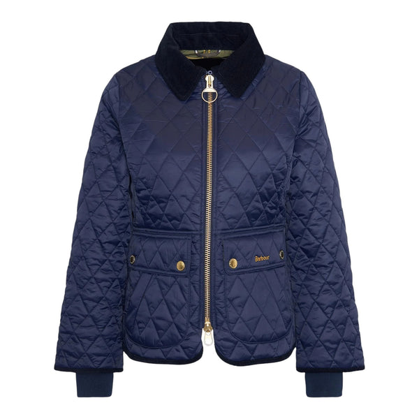 Giubbini Donna Barbour - Fitted Beadnell Quilt - Blu