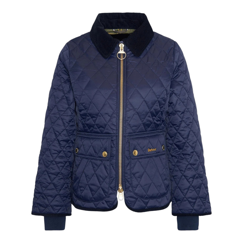 Giubbini Donna Barbour - Fitted Beadnell Quilt - Blu