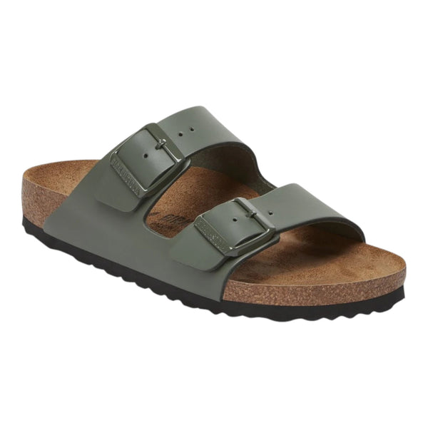 Sandali Uomo Birkenstock - Arizona thyme, Natural Leather - Verde