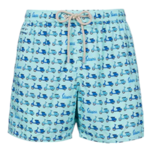 Pantaloncini e calzoncini Uomo Mc2 Saint Barth - Lighting Micro Fantasy Ultralight Swim Short - Azzurro