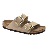 Sandali Donna Birkenstock - Arizona Big Buckle Nubuck Leather - Beige
