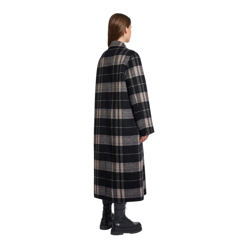 Cappotti Donna RINO & PELLE - Double breasted reversible coat - Nero