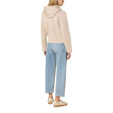 Giubbini Donna RINO & PELLE - Double breasted jacket with detachable hood collar - Panna