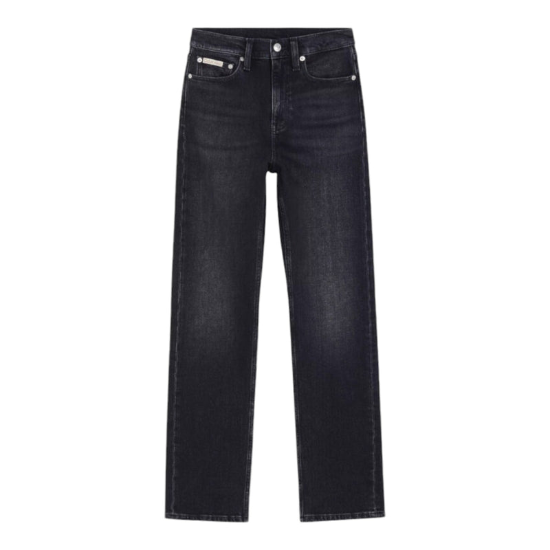 Jeans Donna Calvin Klein - High Rise Straight - Nero