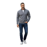Maglioni Uomo Alpha Studio - Lupetto Zip M/L Regular Geelong - Grigio
