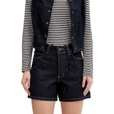 Bermuda Donna Dickies - 984 5 Inch High Waist Jean Shorts W Rinsed - Denim