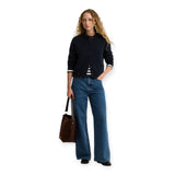 Cardigan Donna Barbour - Woodhouse Knitted Cardigan - Blu