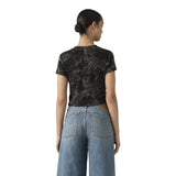 T-shirt Donna Levi's - Gr Essential Sporty Tee - Zine Cowboy Grid Aop P2 - Grigio