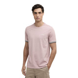 T-shirt Uomo Barbour International - Burnwood Tipped Cuff T-Shirt - Rosa