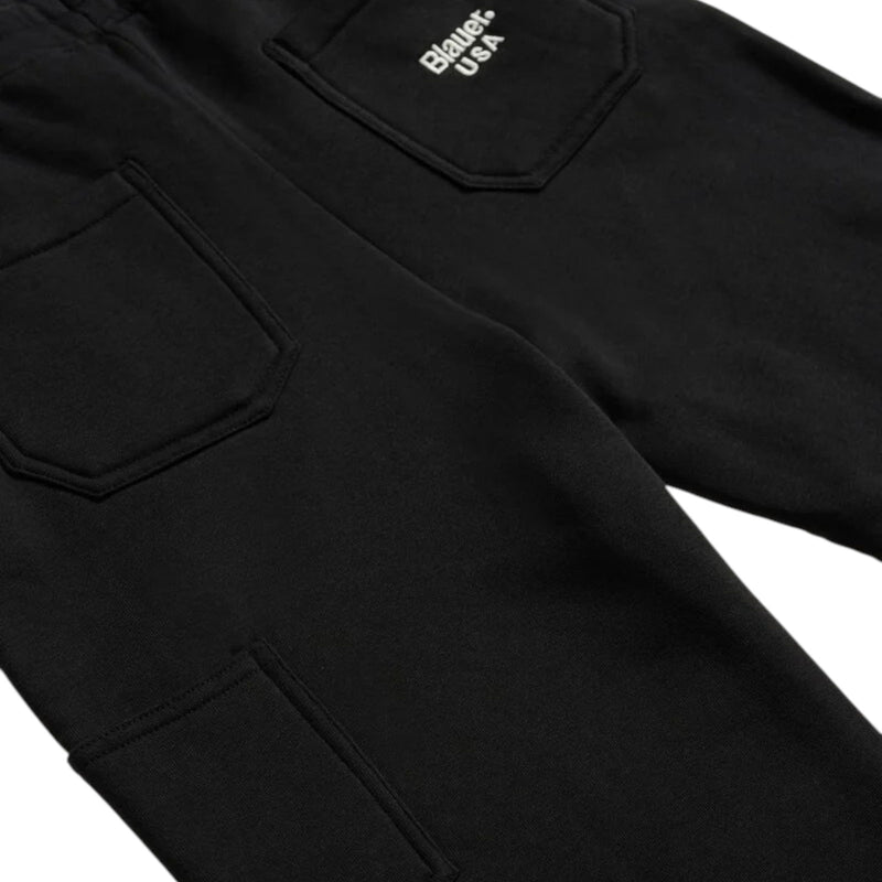 Pantaloni Ragazzo Blauer - Julian Junior Pantalone Tuta - Nero