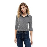 Camicie Donna Tommy Hilfiger - 1985 Slim Pique Ls Btn Down Shrt - Blu