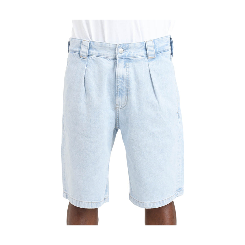 Bermuda Uomo Calvin Klein - 90'S Loose Pleated Short - Celeste