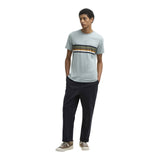 T-shirt Uomo Barbour International - Newsham Printed Stripe T-Shirt - Azzurro