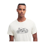 T-shirt Uomo Barbour International - Colgrove Motr Tee - Panna