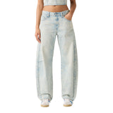 Jeans Donna Levi's - Baggy Dad Barrel Most Wanted - Azzurro