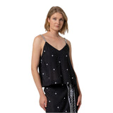 Canotte e top Donna Surkana - Top a spalline - Nero