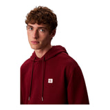 Felpe con cappuccio Uomo Calvin Klein - Ls Eu Badge 350Terry Hoodie - Rosso