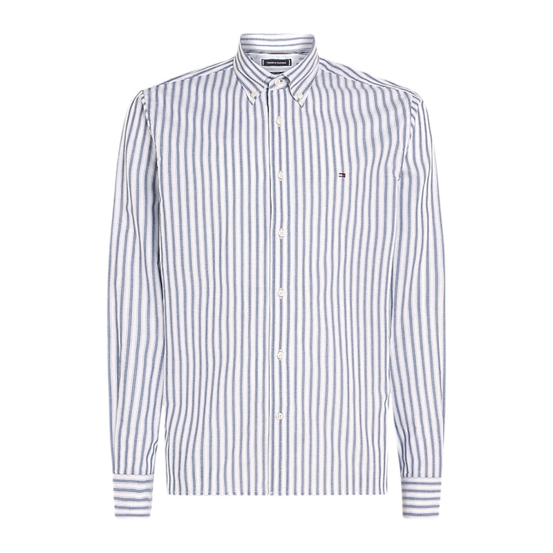 Camicie casual Uomo Tommy Hilfiger - Natural Soft Poplin Stp Rf Shirt - Blu