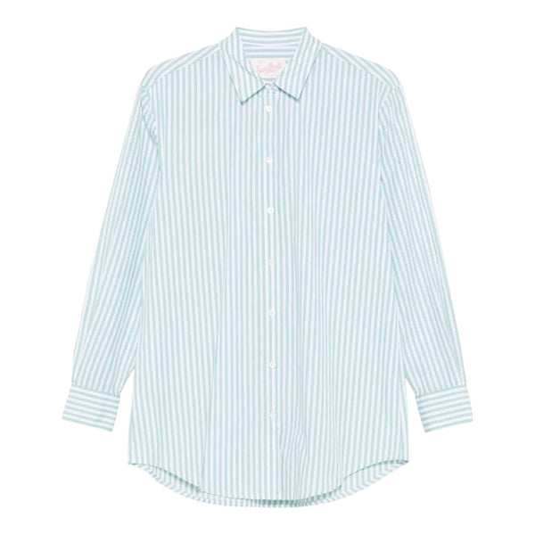 Camicie Bambina Mc2 Saint Barth - Girl Long Sleeves Shirt - Verde