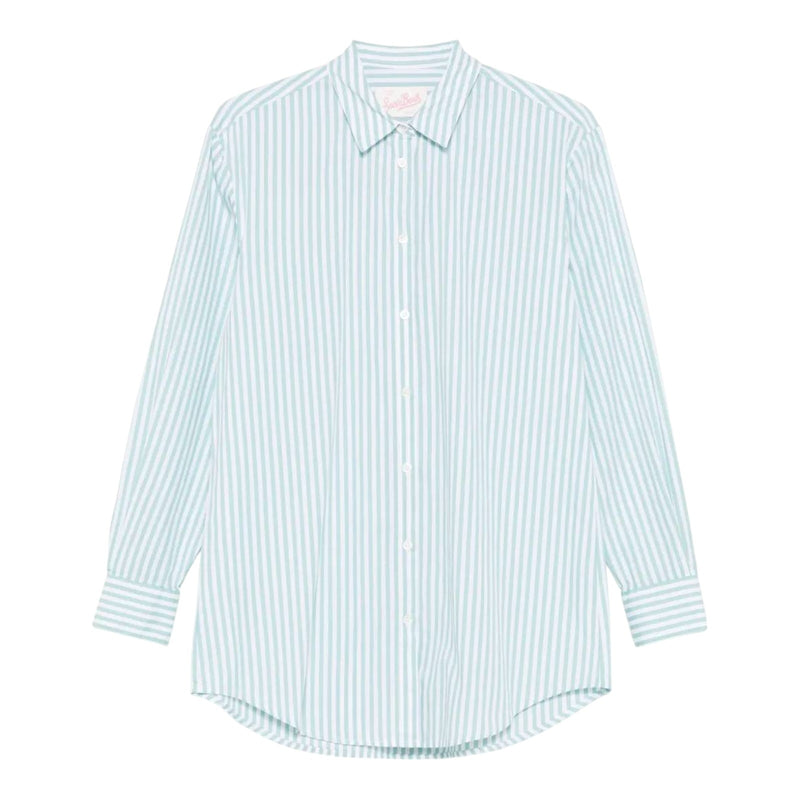Camicie Bambina Mc2 Saint Barth - Girl Long Sleeves Shirt - Verde