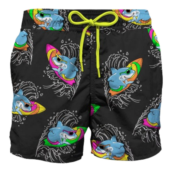 Pantaloncini e calzoncini Bambino Mc2 Saint Barth - Jean Printed Boy Swim Short - Multicolore