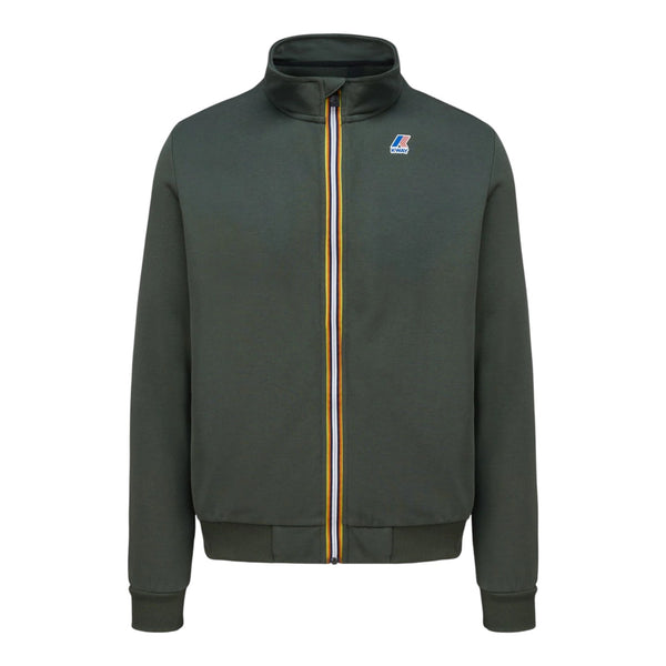 Felpe senza cappuccio Uomo K-Way - Augur Poly Cotton - Verde