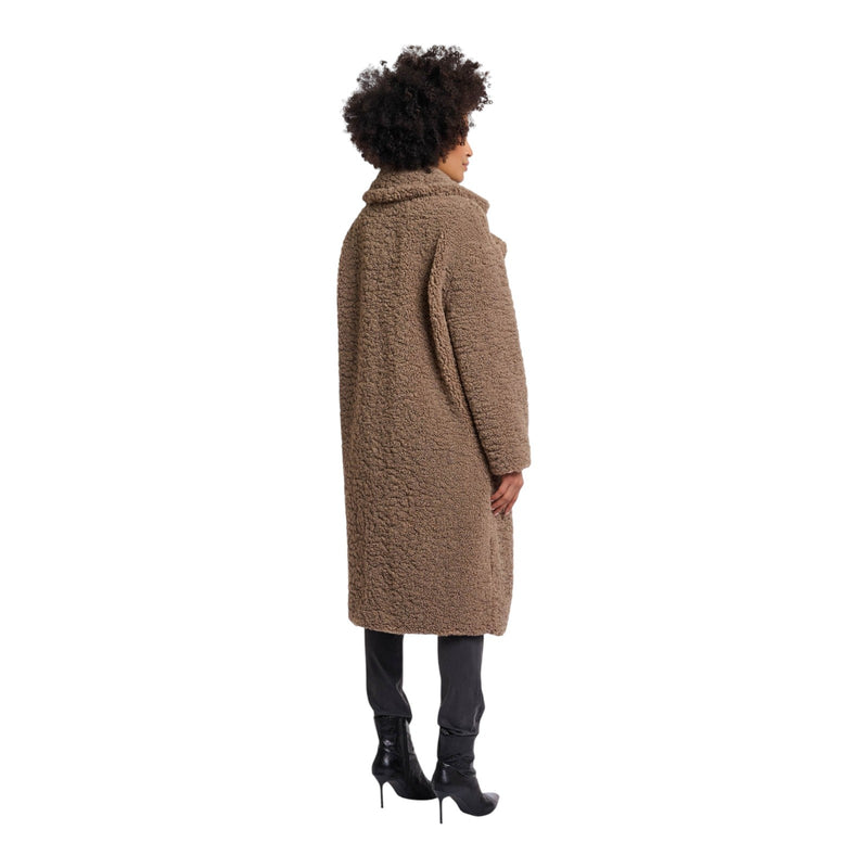 Cappotti Donna RINO & PELLE - Teddy double breasted coat - Beige