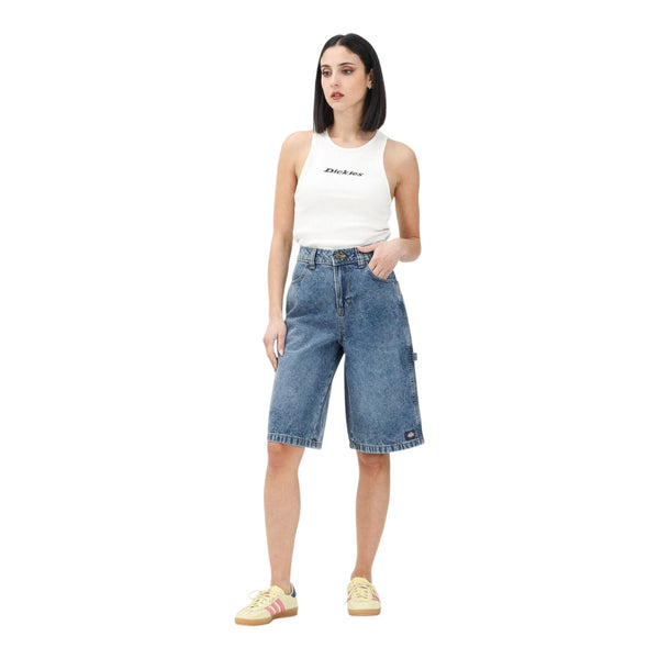 Bermuda Donna Dickies - Carpenter Denim Jort W Whitecap Gray - Denim