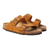 Sandali Unisex Birkenstock - Arizona Suede Leather - Miele