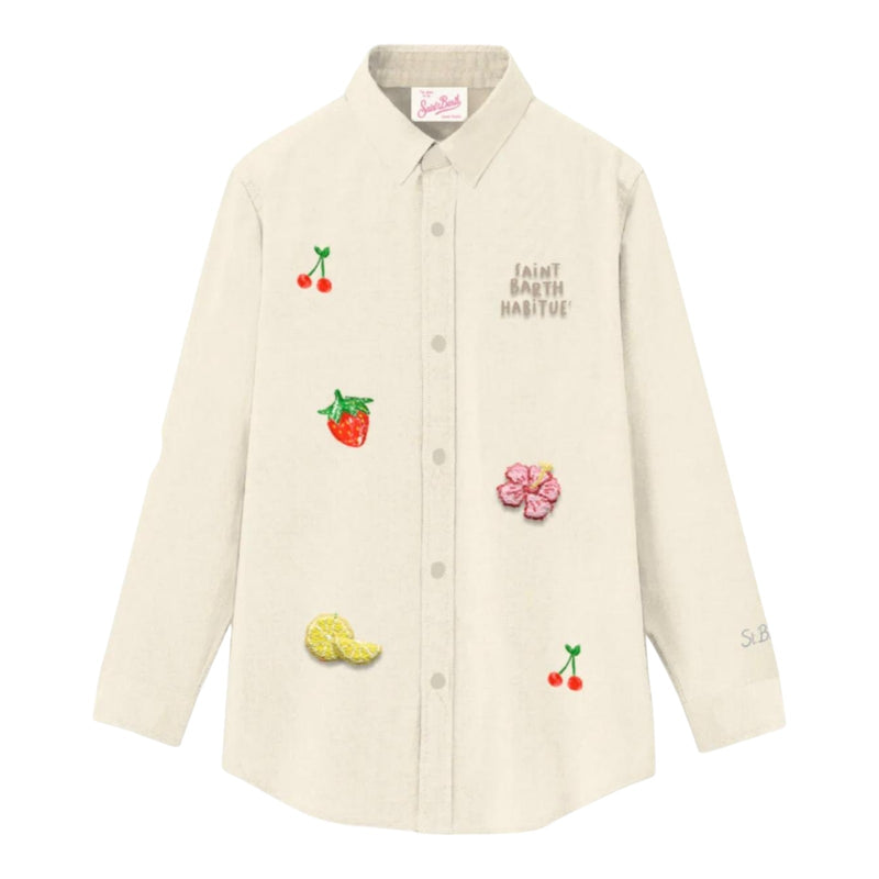Camicie Donna Mc2 Saint Barth - Brigitte Shirt - Panna