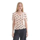 T-shirt Donna nice things - Linen Printed T-Shirt - Beige
