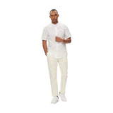 Camicie casual Uomo Tommy Hilfiger - Flex Poplin Mao Rf Shirt S/S - Bianco