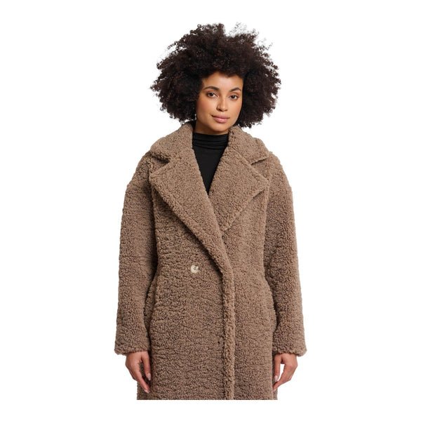 Cappotti Donna RINO & PELLE - Teddy double breasted coat - Beige