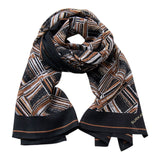 Sciarpe Donna Surkana - Sciarpa Rettangolare Stampata - Nero