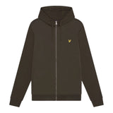 Felpe con cappuccio Uomo Lyle & Scott - Hybrid Zip Hoodie - Oliva