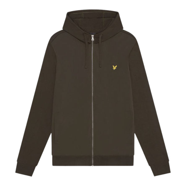 Felpe con cappuccio Uomo Lyle & Scott - Hybrid Zip Hoodie - Oliva