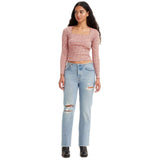 Jeans Donna Levi's - 501® Jeans Mini Waist Once Upon A Waistb - Celeste