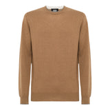 Maglioni Uomo Alpha Studio - Girocollo M/L Contrasti Basic Geelong - Beige