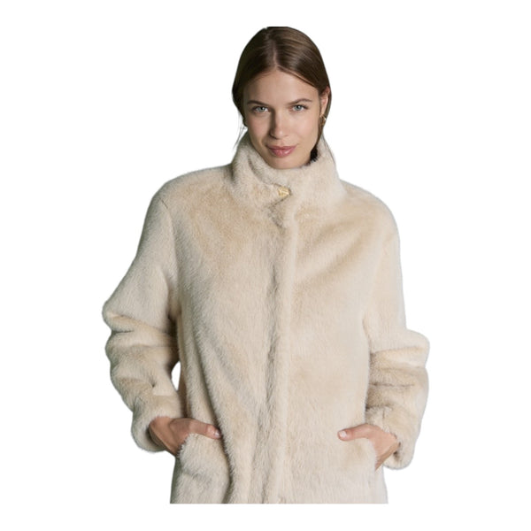 Pellicce Donna Surkana - Cappotto in pelliccia sintetica - Beige