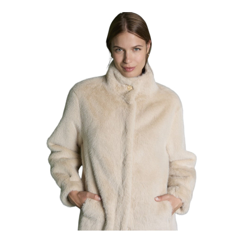 Pellicce Donna Surkana - Cappotto in pelliccia sintetica - Beige