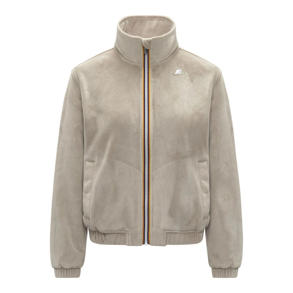 Felpe senza cappuccio Donna K-Way - Viviette Velour Polar - Beige