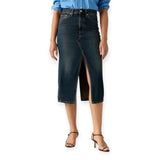 Gonne casual Donna Levi's - Decon Slit Midi Skirt - Denim