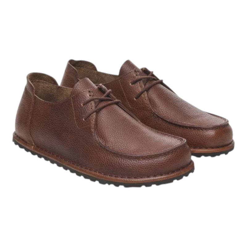 Mocassini Uomo Birkenstock - Utti Lace N roast, Natural Leather - Marrone