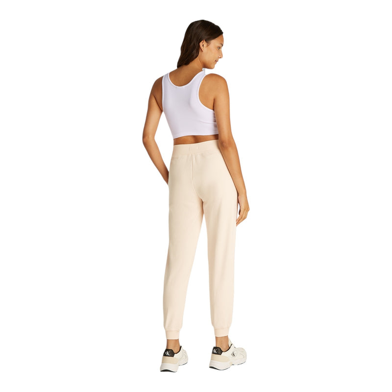 Canotte e top Donna Calvin Klein - Woven Label Rib Bralette - Bianco