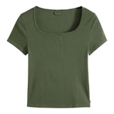 T-shirt Donna Levi's - Essential Sqrd Neck Tee - Verde