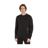 Maglie Uomo Calvin Klein - Vertical Institution Sweater - Nero