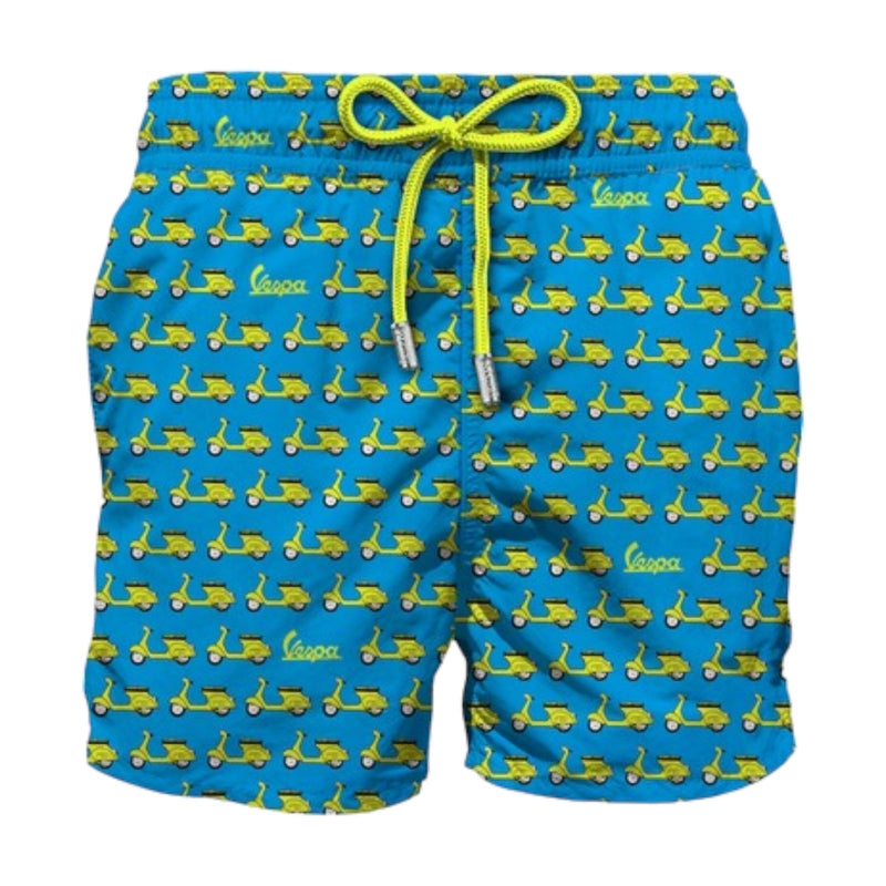 Pantaloncini e calzoncini Uomo Mc2 Saint Barth - Lighting Micro Fantasy Ultralight Swim Short - Azzurro