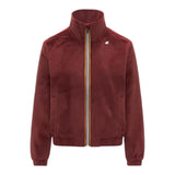 Felpe senza cappuccio Donna K-Way - Viviette Velour Polar - Bordeaux